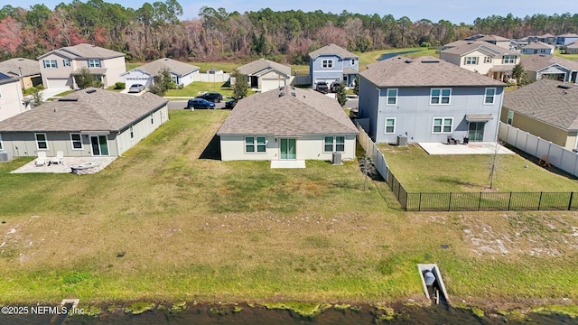 drone / aerial view featuring a residential view