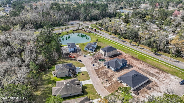 aerial view featuring a residential view