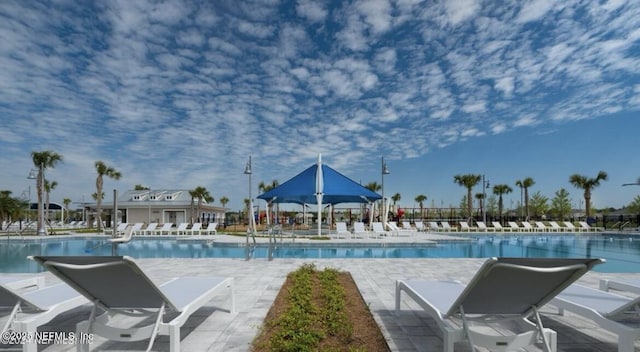 pool featuring a patio