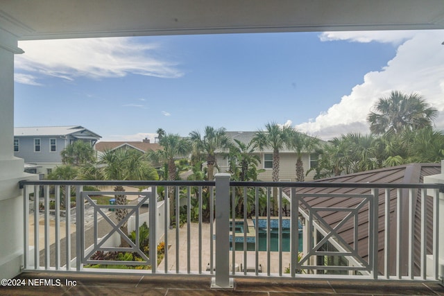 view of balcony