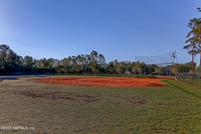 view of community featuring a yard