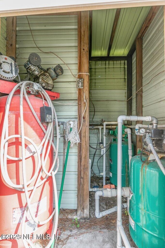 view of storage area