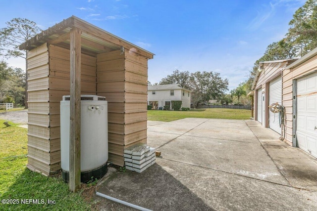 exterior space with an outdoor structure