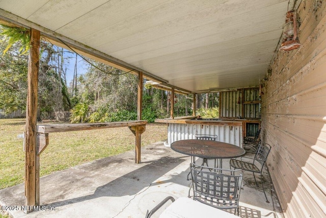 view of patio / terrace with outdoor dining area