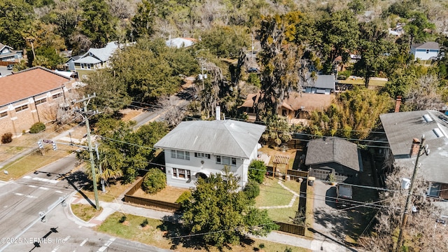 drone / aerial view with a residential view