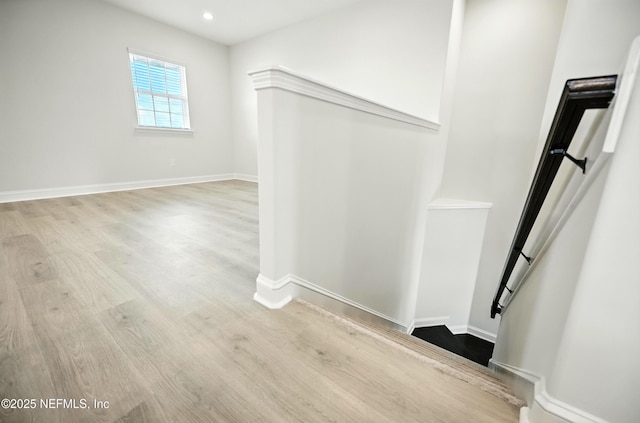 41 Iris Creek Dr, Saint Augustine, FL 32092 - corridor featuring an upstairs landing, wood finished floors, and recessed lighting