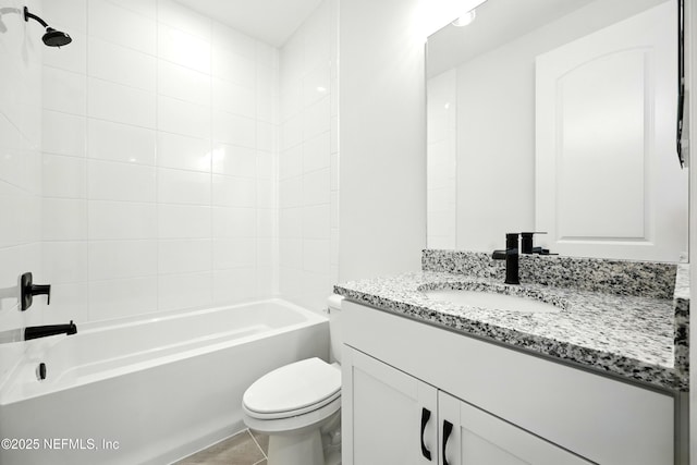 41 Iris Creek Dr, Saint Augustine, FL 32092 - full bathroom featuring vanity and washtub / shower combination