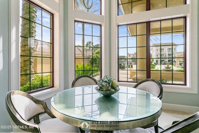 sunroom featuring a healthy amount of sunlight