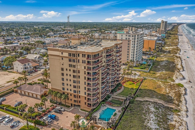 drone / aerial view with a view of city