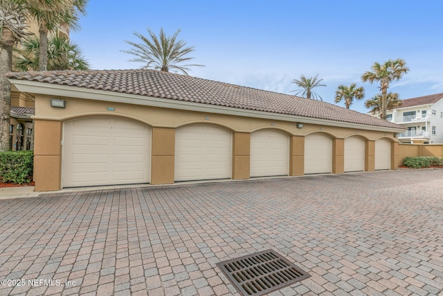 garage with visible vents