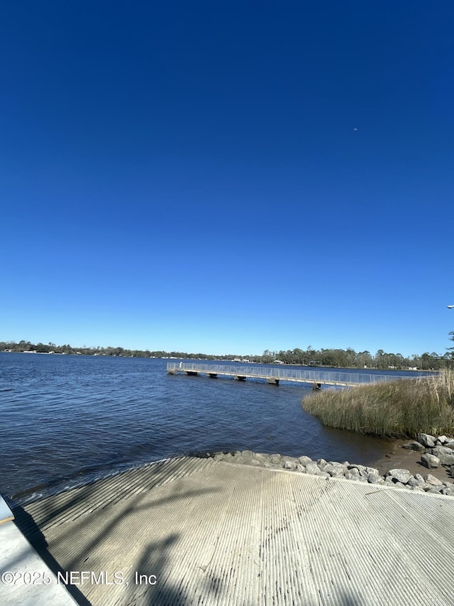 view of water feature