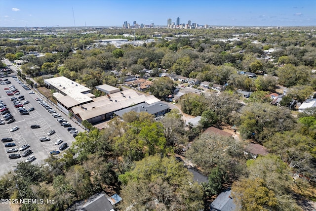 bird's eye view with a view of city