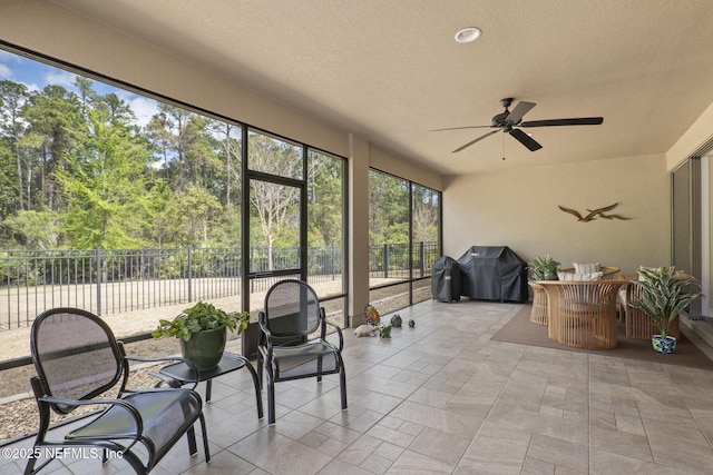 607 Caspia Ln, Ponte Vedra, FL 32081 - sunroom / solarium with ceiling fan