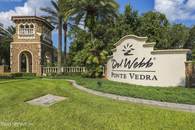 607 Caspia Ln, Ponte Vedra, FL 32081 - community sign featuring a yard