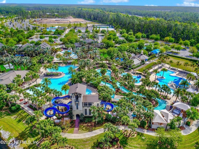 607 Caspia Ln, Ponte Vedra, FL 32081 - birds eye view of property featuring a water view and a forest view