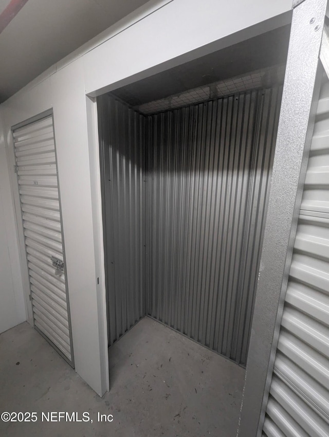 view of storage room