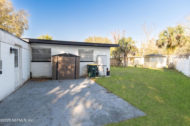 exterior space with a fenced backyard