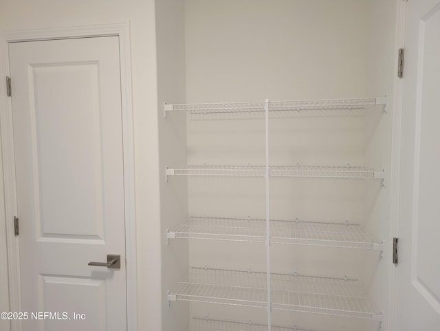 view of storage area