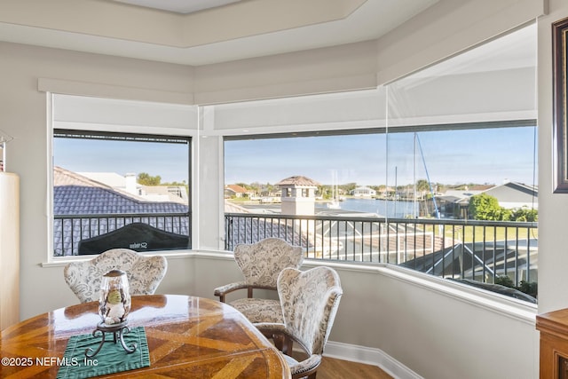 sunroom / solarium with a wealth of natural light