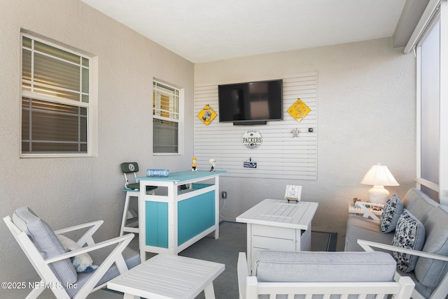 view of patio / terrace with an outdoor hangout area