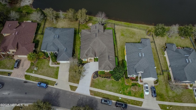 aerial view featuring a residential view