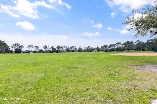 view of yard featuring a rural view