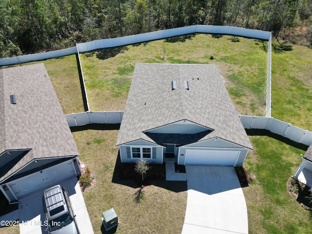 birds eye view of property