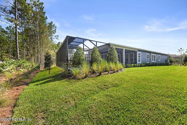 exterior space featuring a lanai