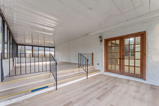 interior space featuring french doors