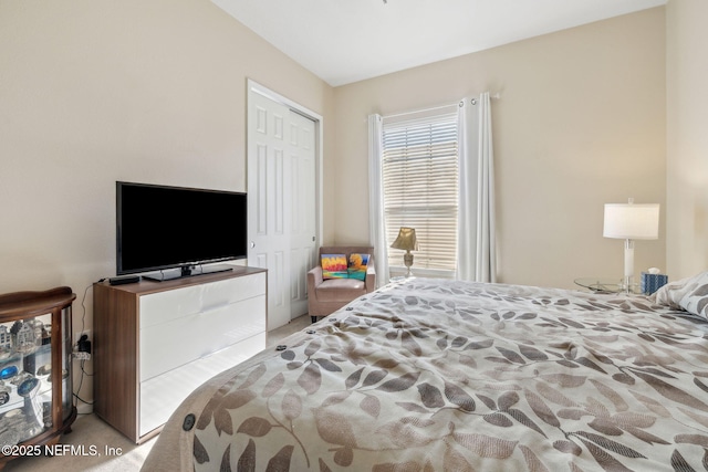 bedroom featuring a closet