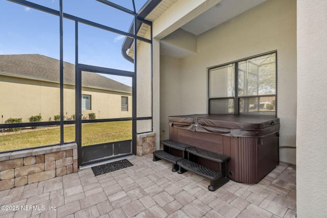 view of sunroom / solarium