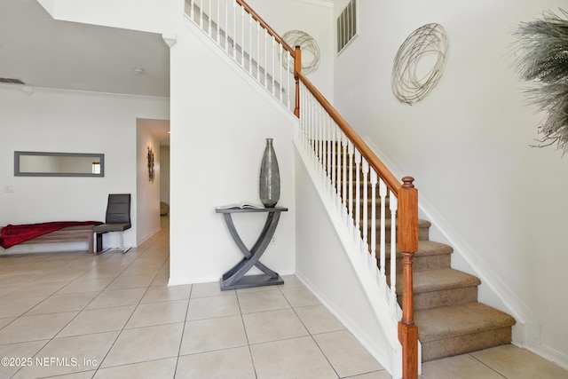 75250 Fern Creek Dr, Yulee, FL 32097 - stairs featuring tile patterned flooring