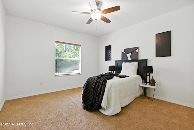 75250 Fern Creek Dr, Yulee, FL 32097 - bedroom with light carpet and a ceiling fan