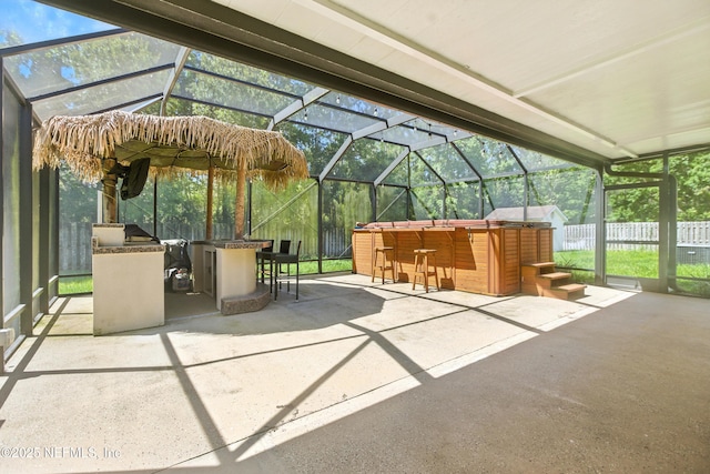 75250 Fern Creek Dr, Yulee, FL 32097 - view of unfurnished sunroom