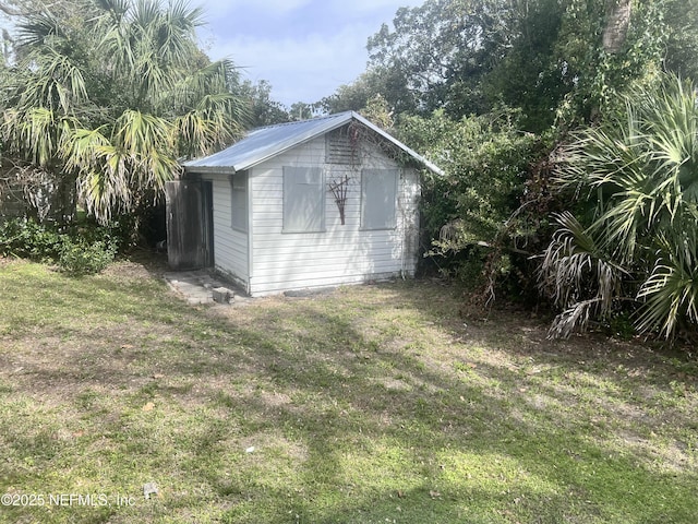 view of shed