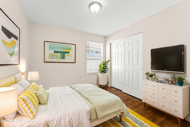 8120 Dandy Ave, Jacksonville, FL 32211 - bedroom featuring dark wood-style floors and a closet