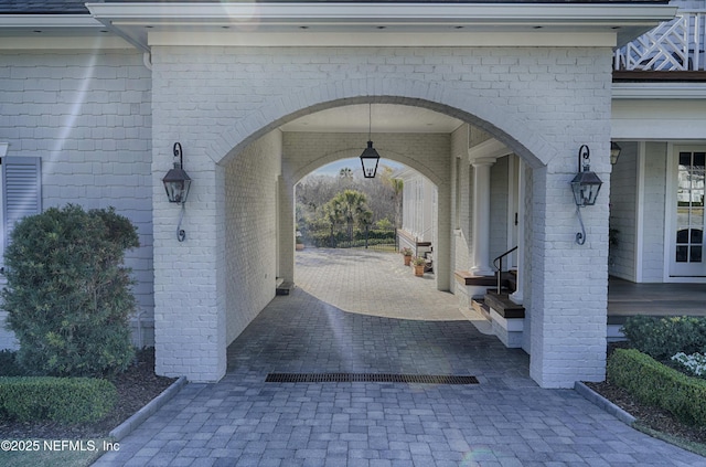 view of property's community featuring driveway