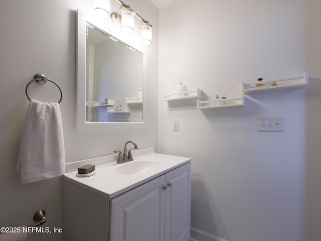 bathroom featuring vanity