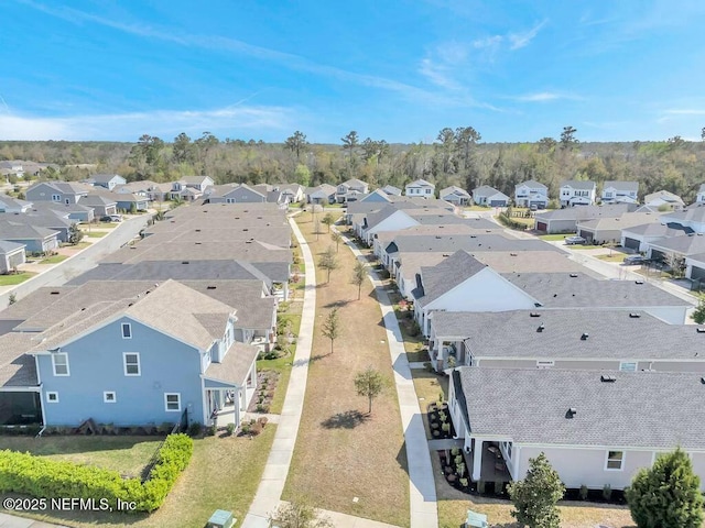 aerial view featuring a residential view