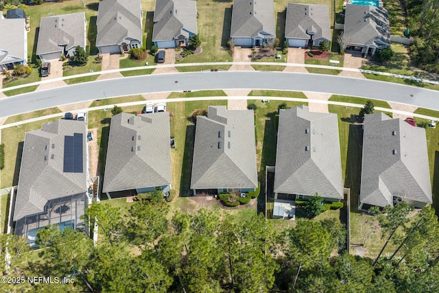 bird's eye view featuring a residential view