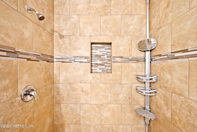 details featuring tiled shower