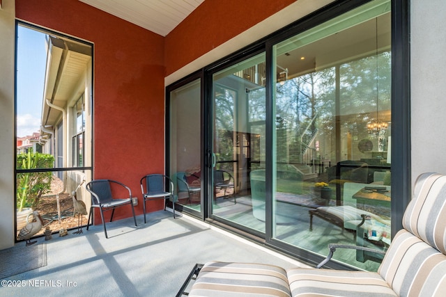 balcony with a sunroom