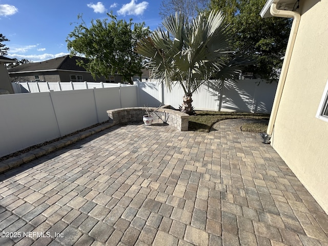 view of patio / terrace featuring a fenced backyard