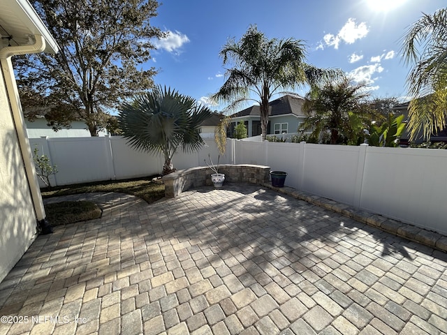 view of patio / terrace featuring a fenced backyard