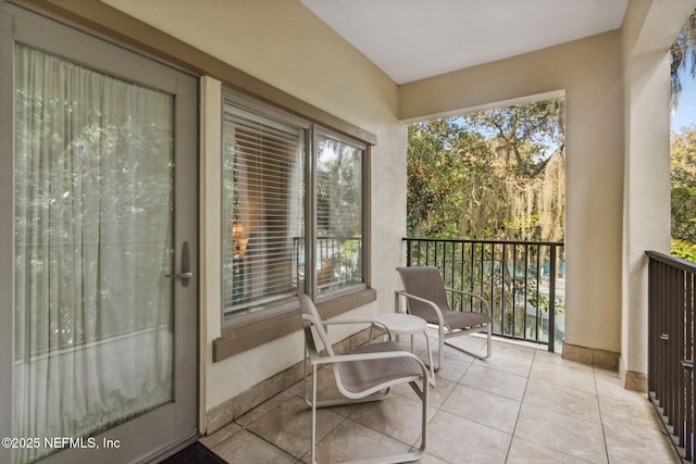 view of balcony