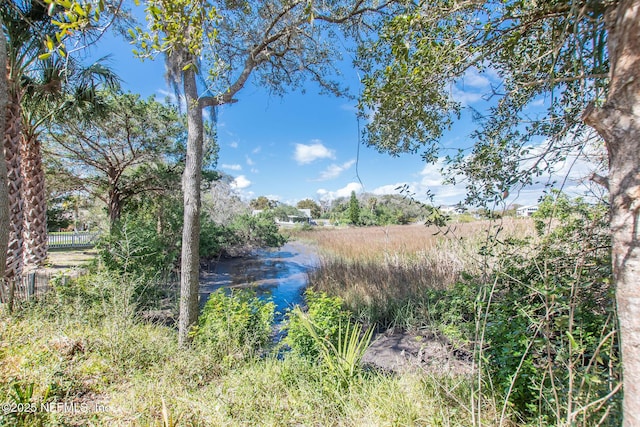 water view with fence