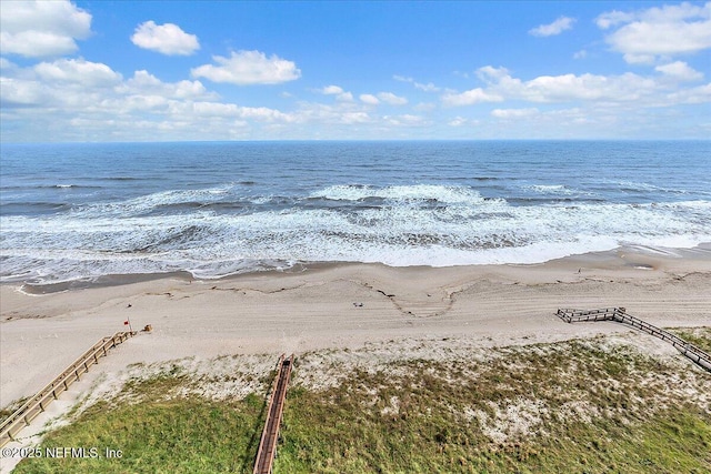 water view with a beach view