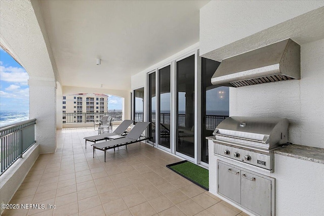 balcony featuring grilling area and area for grilling