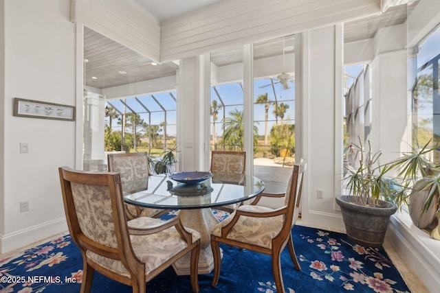 236 Deer Haven Dr, Ponte Vedra Beach, FL 32082 - sunroom with baseboards and plenty of natural light