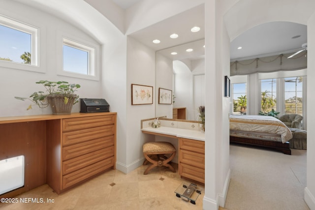 236 Deer Haven Dr, Ponte Vedra Beach, FL 32082 - bathroom featuring vanity, ensuite bathroom, baseboards, and recessed lighting